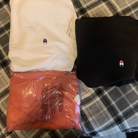 3 Brand New Champion Hoodies🤍
